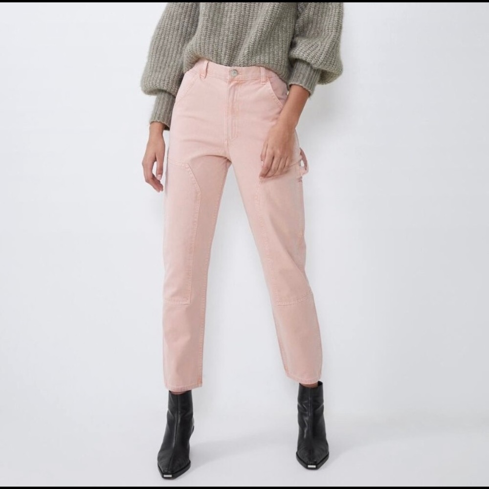 ZARA pink cargo pants